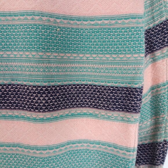 Cabelas Womens Sweater Size XXL Merino Wool Blend Pullover Long Sleeve Blue Pink - Picture 6 of 10